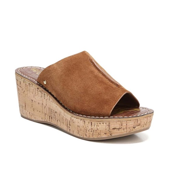 NEW Sam Edelman Ranger Platform Wedge Brown Suede - Picture 2 of 11